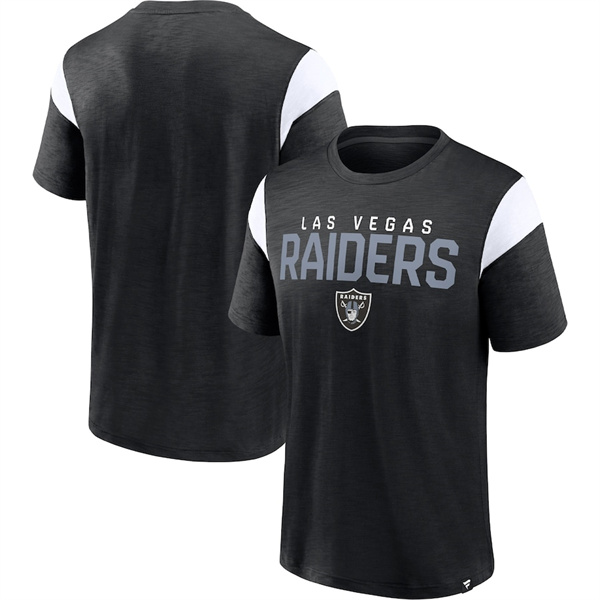 Men's Las Vegas Raiders Black/White Home Stretch Team T-Shirt